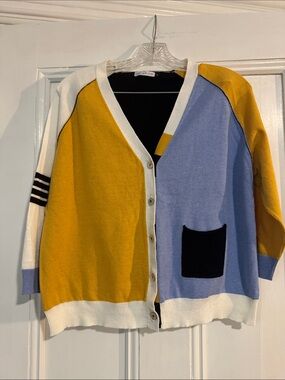 Supersoft Colorblock V-Neck Cardigan Sweater